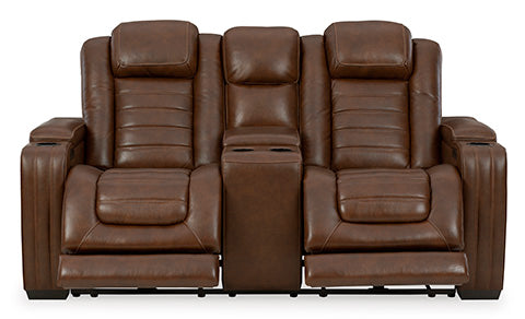 Backtrack Power Reclining Loveseat with Console