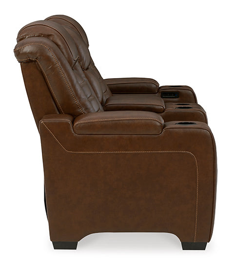 Backtrack Power Reclining Loveseat with Console