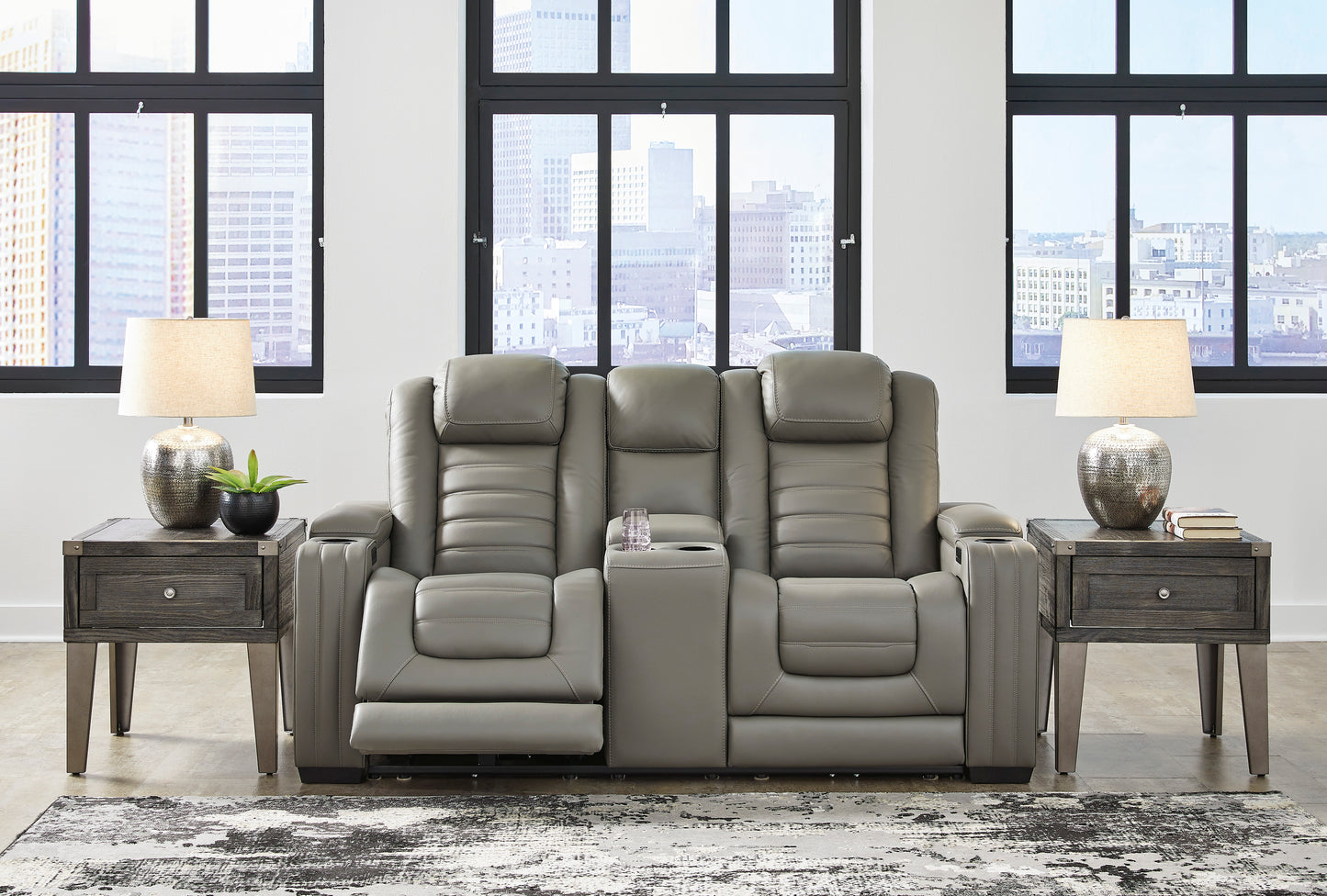 Backtrack Power Reclining Loveseat with Console