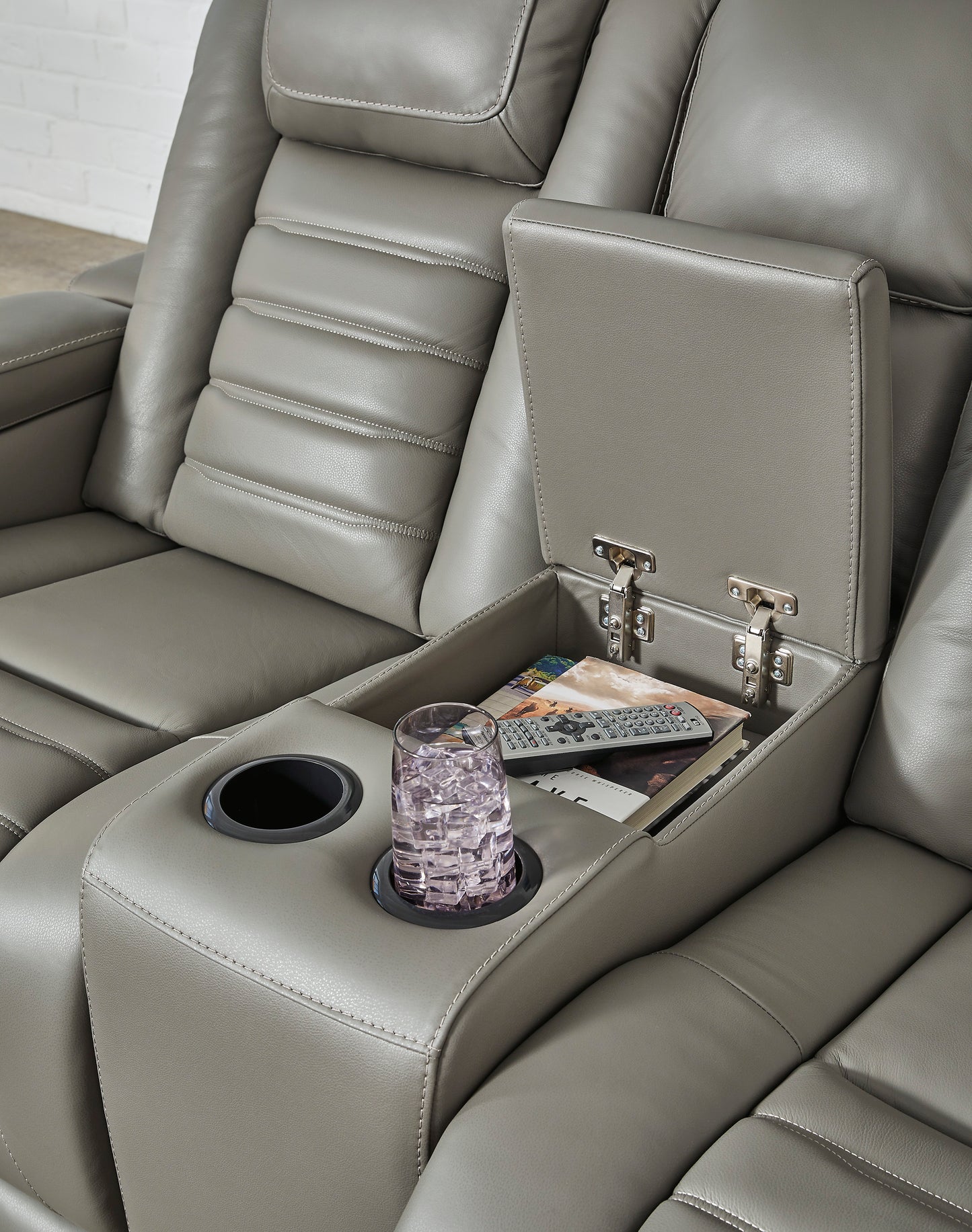 Backtrack Power Reclining Loveseat with Console