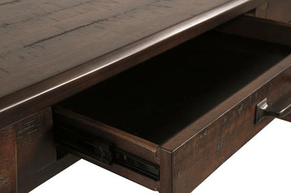 Baldridge Rustic Brown Home Office Large Leg Desk