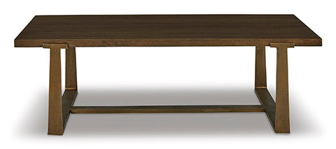 Balintmore Brown and Gold Tone Coffee Table