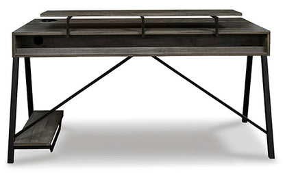 Barolli Gunmetal Gaming Desk