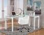 Baraga White L-Desk
