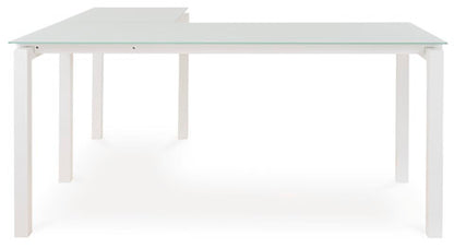 Baraga White L-Desk
