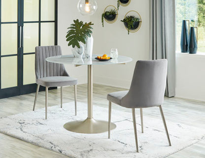 Barchoni Two-Tone Dining Table and 2 Chairs Set