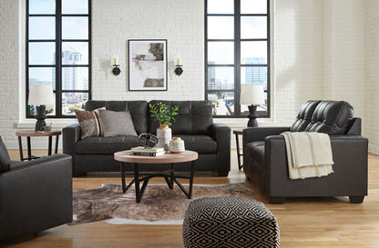Barlin Mills Carbon Sofa and Loveseat Set