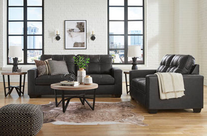 Barlin Mills Carbon Sofa and Loveseat Set