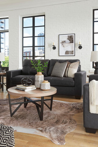 Barlin Mills Carbon Sofa and Loveseat Set