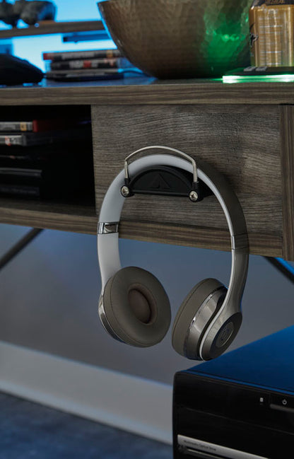 Barolli Gunmetal Gaming Desk