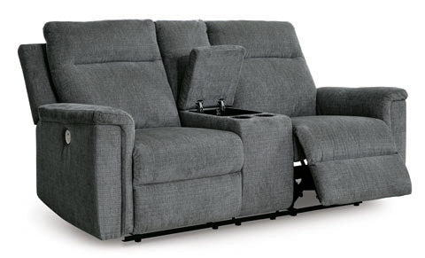 Barnsana Power Reclining Loveseat with Console