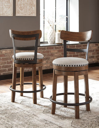 Valebeck Bar Stool with Back Support