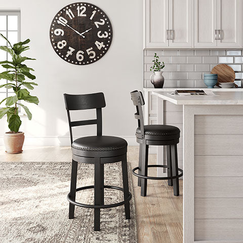 Valebeck Bar Stool with Back Support