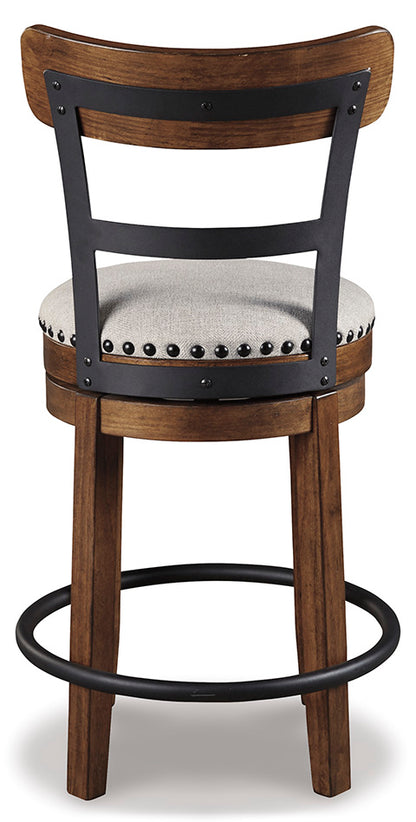 Valebeck Bar Stool with Back Support