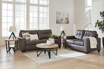 Barlin Mills Umber Sofa and Loveseat Set