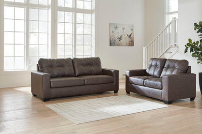 Barlin Mills Umber Sofa and Loveseat Set
