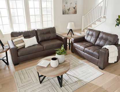 Barlin Mills Umber Sofa and Loveseat Set