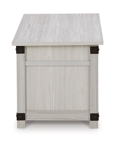 Bayflynn Whitewashed Lift-Top Coffee Table