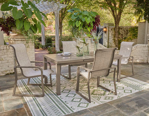 Beach Front Sling Outdoor Dining Set