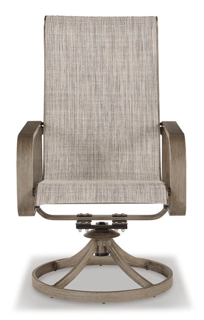 Beach Front Sling Swivel Chair (Set of 2)