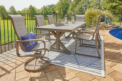 Beach Front Sling Outdoor Dining Set