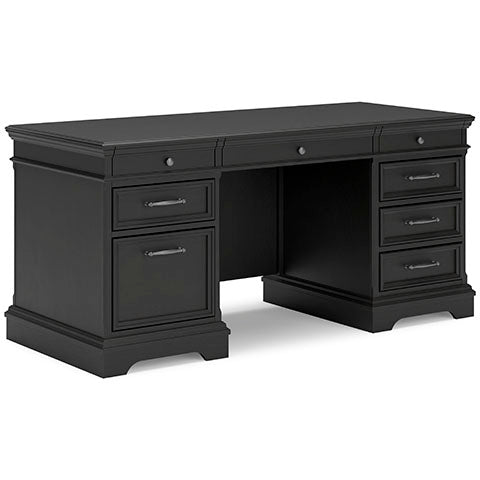 Beckincreek Black Home Office Desk