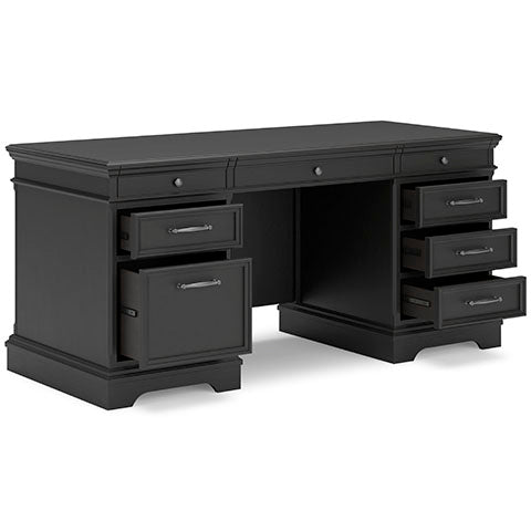 Beckincreek Black Home Office Desk