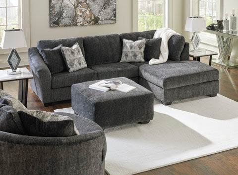 Biddeford Shadow 2-Piece Full Sleeper Sectional with Chaise