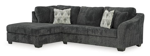 Biddeford Shadow 2-Piece Full Sleeper Sectional with Chaise