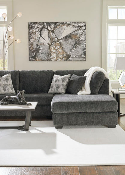 Biddeford Shadow 2-Piece Full Sleeper Sectional with Chaise