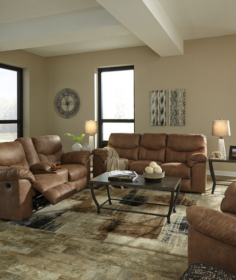 Boxberg Bark Reclining Sofa and Loveseat Set