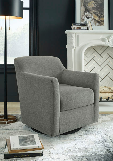 Bradney Smoke Swivel Accent Chair