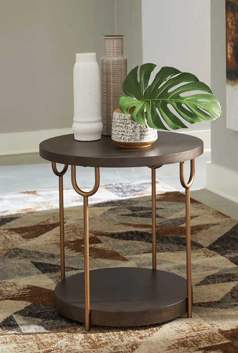 Brazburn Dark Brown End Table