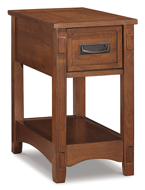 Breegin Brown Chairside End Table