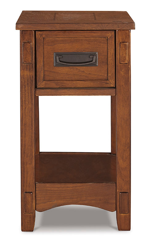 Breegin Brown Chairside End Table