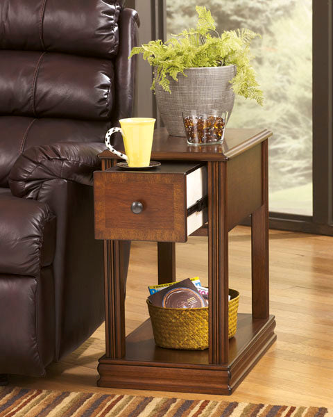 Breegin Brown Chairside End Table