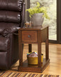 Breegin Brown Chairside End Table