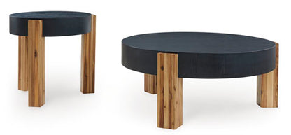 Breenmore Black Coffee and End Tables