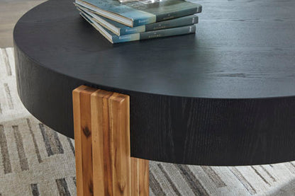 Breenmore Black Coffee and End Tables