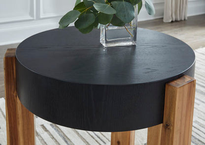 Breenmore Black Coffee and End Tables