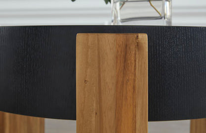 Breenmore Black Coffee and End Tables