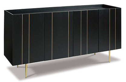 Brentburn Black Accent Cabinet
