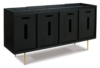 Brentburn Black Accent Cabinet