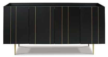 Brentburn Black Accent Cabinet