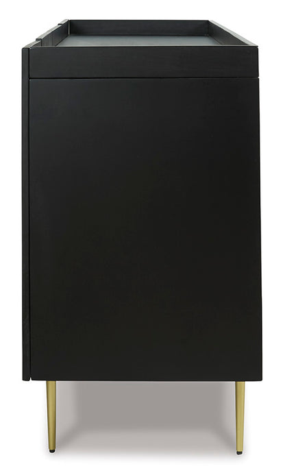 Brentburn Black Accent Cabinet