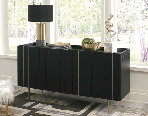 Brentburn Black Accent Cabinet