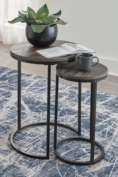 Briarsboro Gray and Black Accent Table