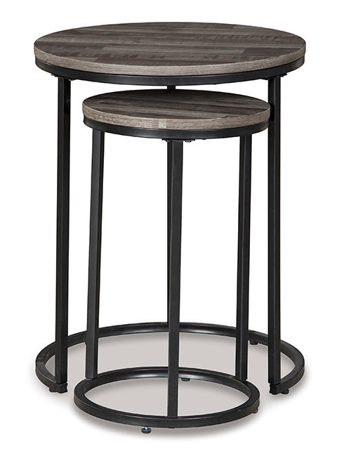 Briarsboro Gray and Black Accent Table