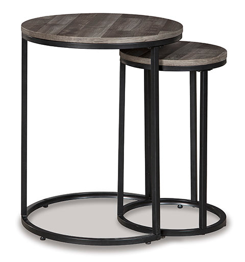 Briarsboro Gray and Black Accent Table