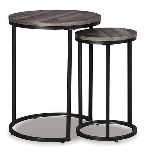 Briarsboro Gray and Black Accent Table